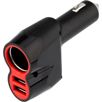 Автозарядка в прикуриватель REXANT 2хUSB + гнездо