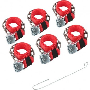 Цепи (браслеты) противоскольжения REXANT для легковых автомобилей, однорядные, 6 шт.