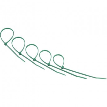 Хомут-стяжка нейлоновая REXANT 200x3,6мм, зеленая (25 шт/уп)