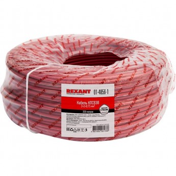 Кабель REXANT КПСВЭВ 2x2x0.75 мм² для пожарной сигнализации 200м Кабель REXANT КПСВЭВ 2x2x0.75 мм² для пожарной сигнализации 200м