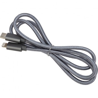 Кабель REXANT Type-C - Lightning PD, 1 м, нейлон, серый