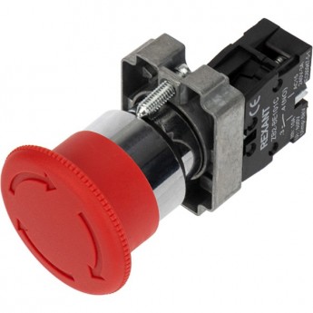 Кнопка REXANT XB2-BS поворотная красная грибок Кнопка REXANT XB2-BS поворотная красная грибок