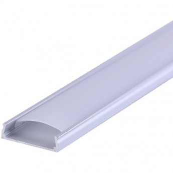 Комплект врезного алюминиевого профиля REXANT с рассеивателем, 24х6мм, 2м,
