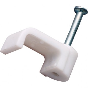 Крепеж кабеля REXANT плоский 12 х 6 мм, белый (упак. 50 шт) Крепеж кабеля REXANT плоский 12 х 6 мм, белый (упак. 50 шт)