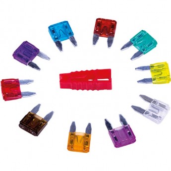 Набор автомобильных предохранителей REXANT мини в блистере