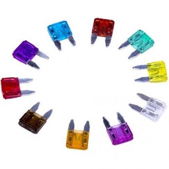 Набор автомобильных предохранителей REXANT мини в пластиковой коробке 100шт.