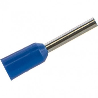 Наконечник штыревой REXANT F-8 мм 0.75 мм² втулочный изолированный синий Наконечник штыревой REXANT F-8 мм 0.75 мм² втулочный изолированный синий
