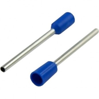 Наконечник штыревой REXANT втулочный изолированный F-18 мм 0.75 мм² (НШВи 0.75-18) синий Наконечник штыревой REXANT втулочный изолированный F-18 мм 0.75 мм² (НШВи 0.75-18) синий
