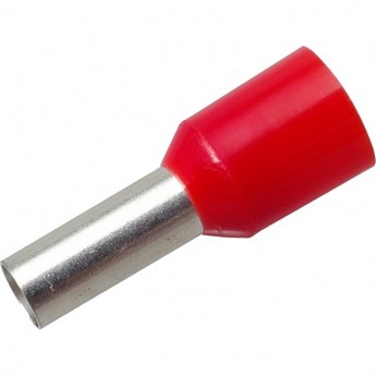 Наконечник штыревой втулочный изолированный REXANT НШВи 10-12 F-12 мм 10 мм² красный Наконечник штыревой втулочный изолированный REXANT НШВи 10-12 F-12 мм 10 мм² красный