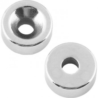 Неодимовый магнитный диск REXANT 10х3 мм с зенковкой 7х3.5 мм, 6 шт.