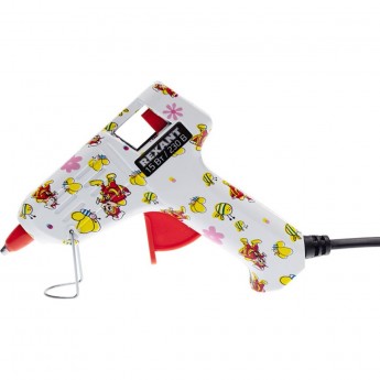 Пистолет клеевой REXANT, 15Вт, Ø7мм + набор цветных стержней 12 шт, блистер