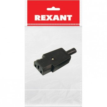 Сетевой штекер на шнур REXANT, пакет БОПП (1 шт.) Сетевой штекер на шнур REXANT, пакет БОПП (1 шт.)