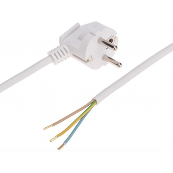 Шнур электрический REXANT с вилкой ПВС 3х1,0 мм2 3м, белый
