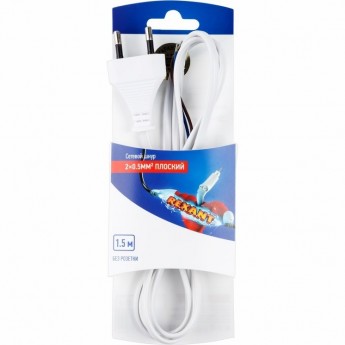 Шнур сетевой REXANT 1.5m без розетки белый