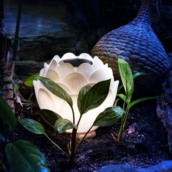 Светильник грунтовый REXANT ПЕКИН ЛОТОС, 3000К, 15 см, встроенный аккумулятор, солнечная панель Светильник грунтовый REXANT ПЕКИН ЛОТОС, 3000К, 15 см, встроенный аккумулятор, солнечная панель