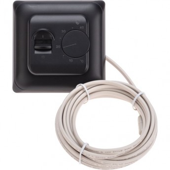 Терморегулятор механический REXANT R70XT с датчиком температуры пола и LED-индикатором 16А/5Вт, черный