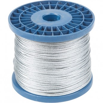 Трос стальной REXANT DIN 3055 (6x7) М3 (бобина 200м)