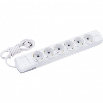 Удлинитель REXANT PREMIUM 6 гнезд, 5м, 3х1,5мм², с/з, белый Удлинитель REXANT PREMIUM 6 гнезд, 5м, 3х1,5мм², с/з, белый