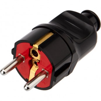 Вилка REXANT Евро прямая с з/к 16А черная Вилка REXANT Евро прямая с з/к 16А черная