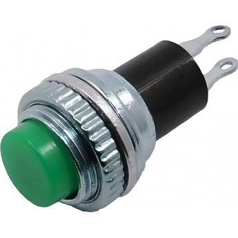 Выключатель-кнопка REXANT MINI RWD-213 металл зеленая Выключатель-кнопка REXANT MINI RWD-213 металл зеленая