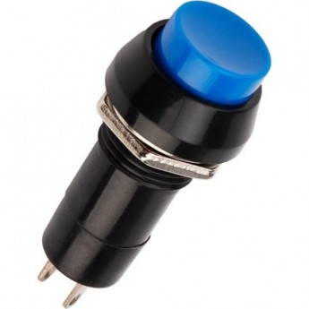 Выключатель-кнопка REXANT PBS-11С 250V 2А (2с) ON-(OFF) Б/Фикс (на размыкание) синяя Выключатель-кнопка REXANT PBS-11С 250V 2А (2с) ON-(OFF) Б/Фикс (на размыкание) синяя